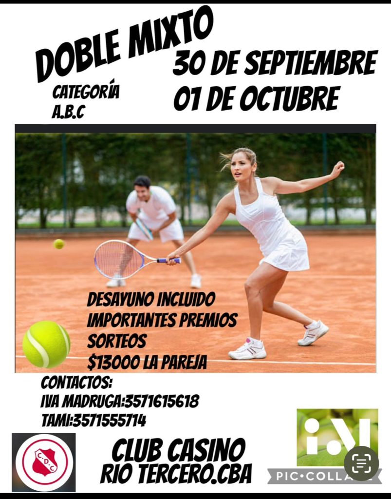 Tenis, Doble mixto en el Club Deportivo Casino, organizado por la Escuela de Tenis de Ivanna Madruga