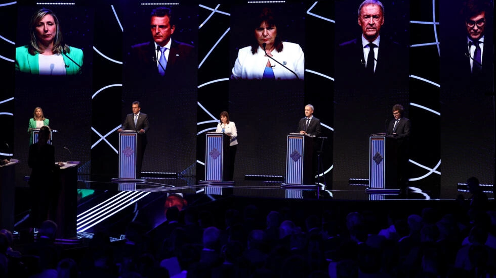 Candidatos/as a Presidente en el Debate del 1 de octbre. via REUTERS - POOL