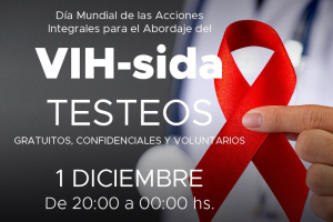 Testeos Voluntarios por el Día Mundial de la lucha contra el sida
