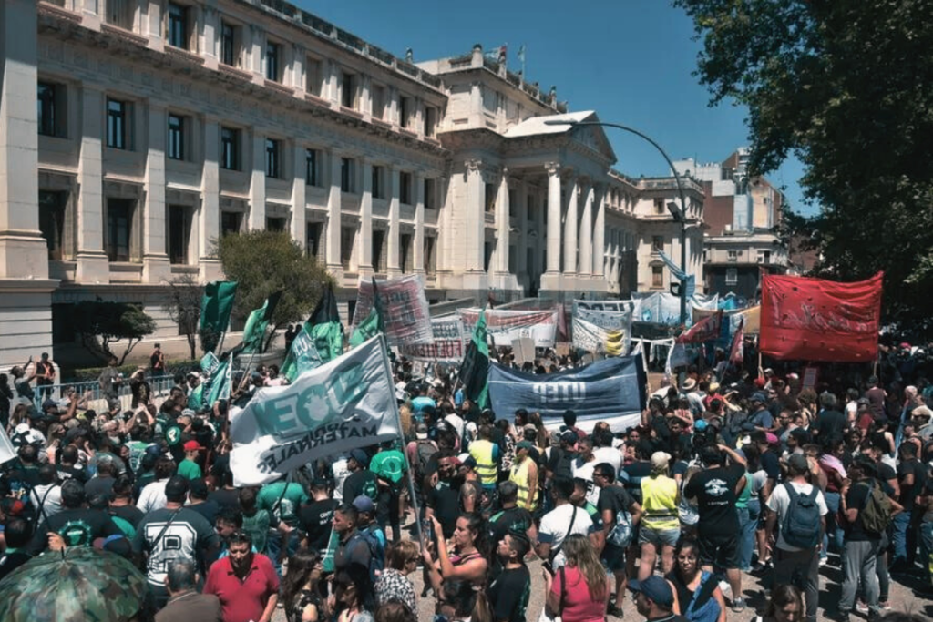 manifestaciones contra Milei