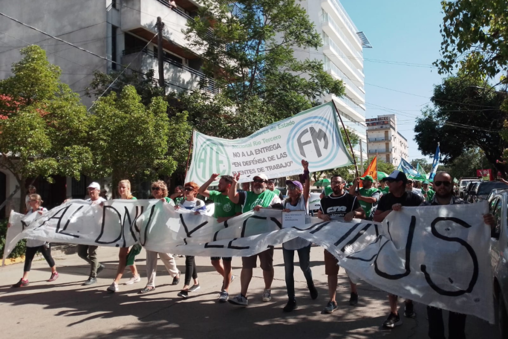 Río Tercero manifestación