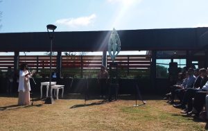 Homenaje en Río Tercero: restituyeron la escultura «Mujer de la Media Luna» y Cápsula del Tiempo